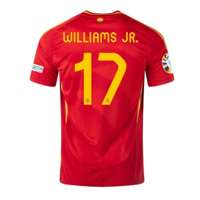 Spanien Nico Williams #17 Hjemmebanetrøje EM 2024 Kortærmet Spanien Nico Williams #17 Hjemmebanetrøje EM 2024 Kortærmet
